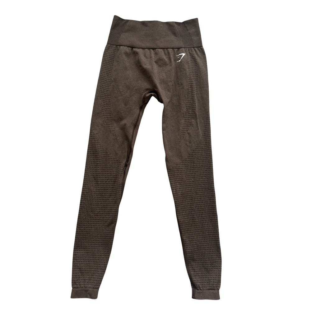 Gymshark Womens Vital Seamless Leggings Espresso Brown High Rise size Small